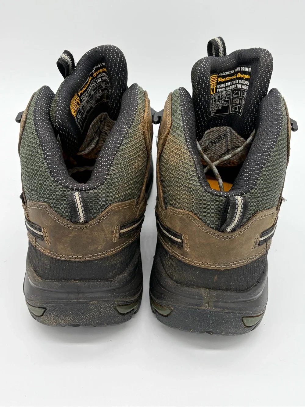 Keen Brown and Olive Waterproof Men's Steel Toe Work Boots